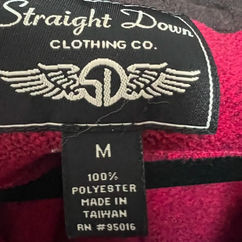 Straight‎ Down Red Quarter-Zip Sweater size Medium Cozy Fleece